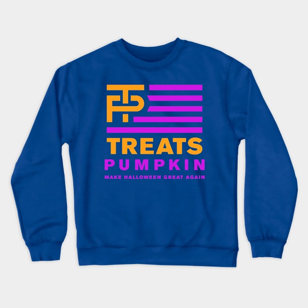 Trumpkin: Make Halloween Great Again Crewneck Sweatshirt by a_man_oxford